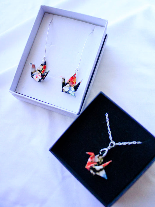 Handmade Origami Jewellery – Cherry Blossom Harmony Bundle