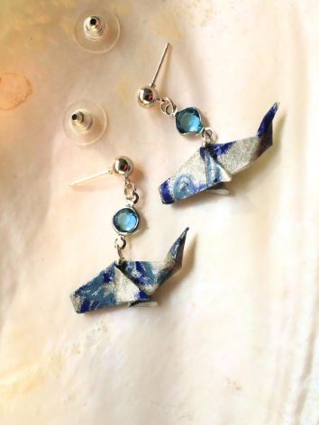 Handmade Whale Earrings – Ocean Dream Elegance
