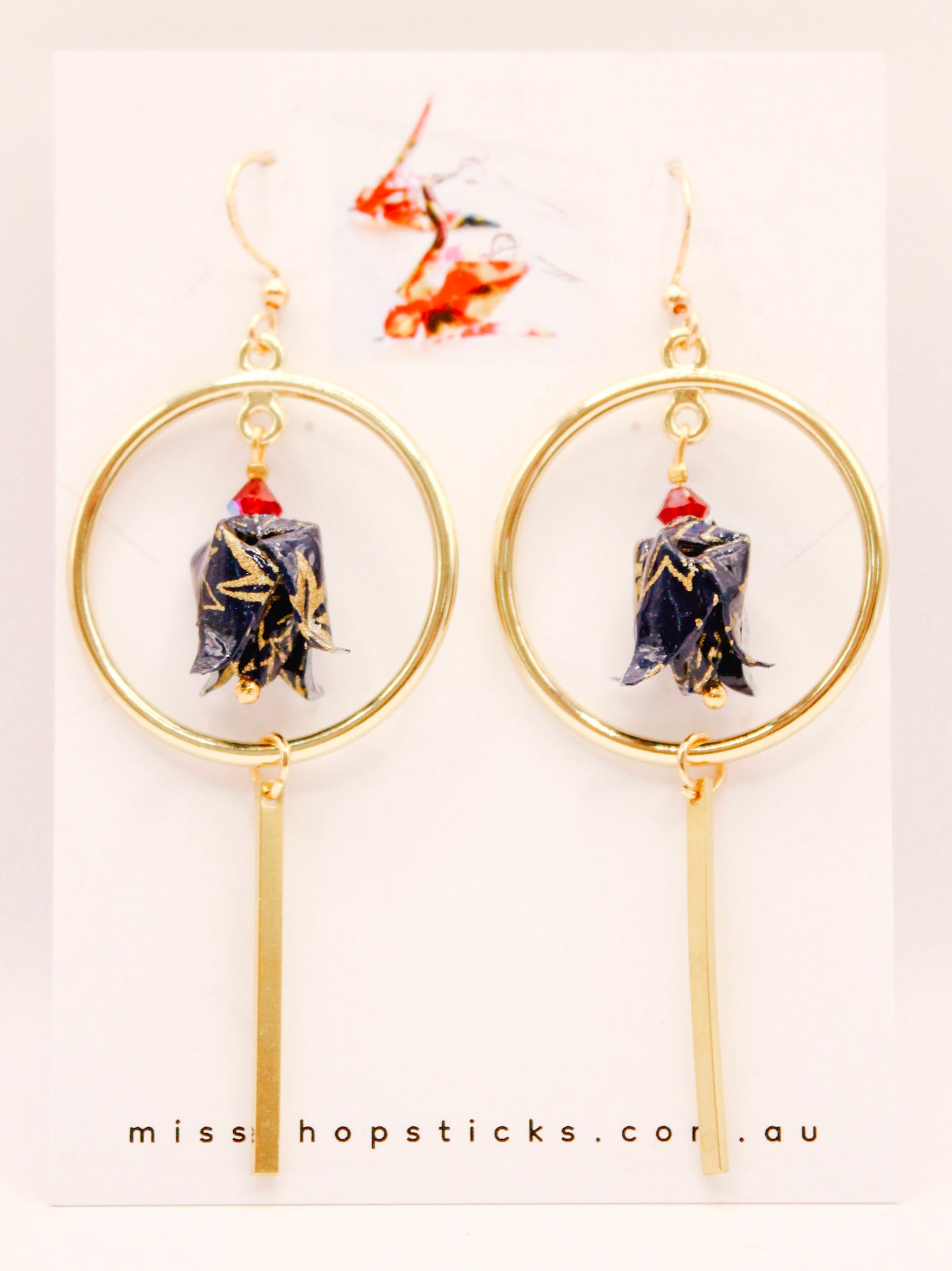 Origami Tulip Earrings