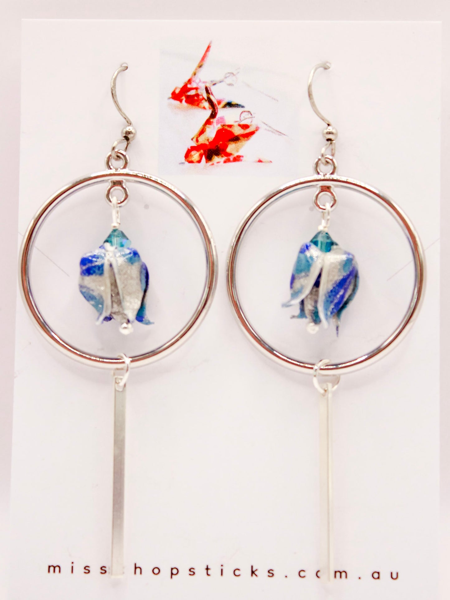 Origami Tulip Earrings