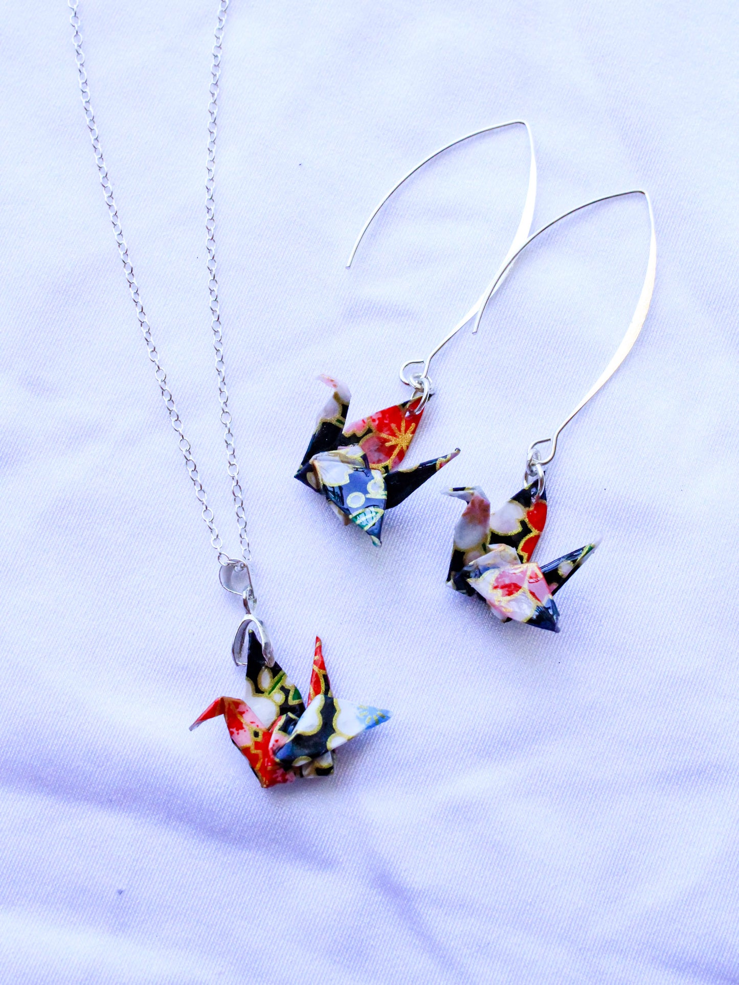 Handmade Origami Jewellery – Cherry Blossom Harmony Bundle