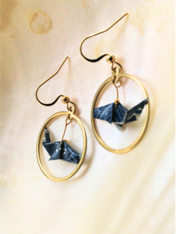 Handmade Whale Earrings – Tiny Ocean Treasure in a Frame