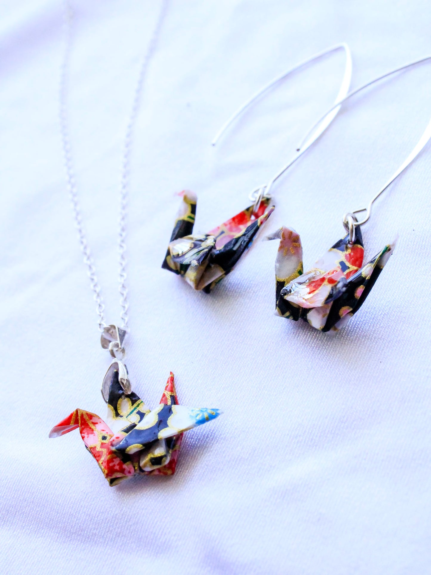 Handmade Origami Jewellery – Cherry Blossom Harmony Bundle