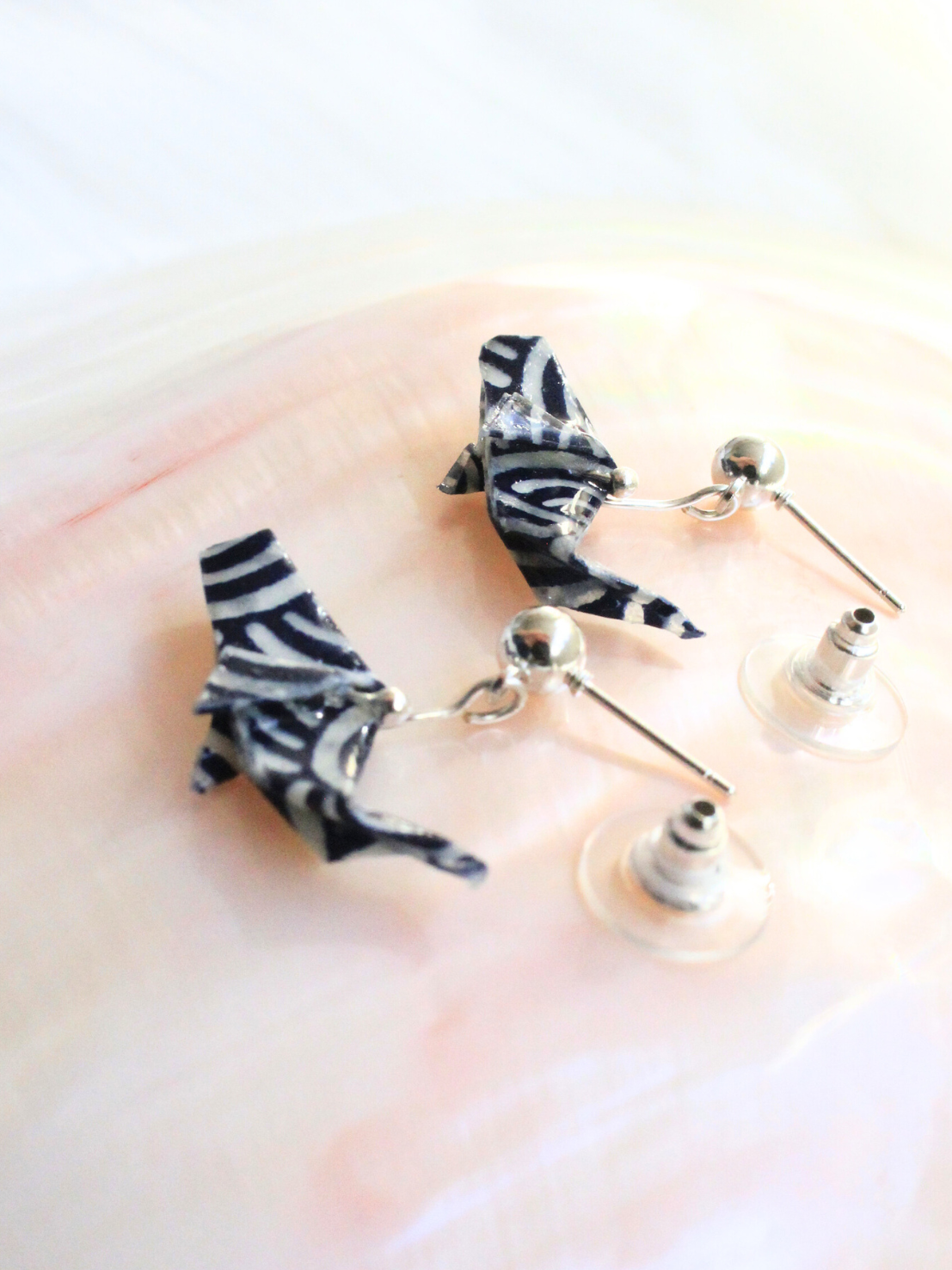 Handmade Whale Earrings – Deep Blue Serenity | Ocean-Inspired