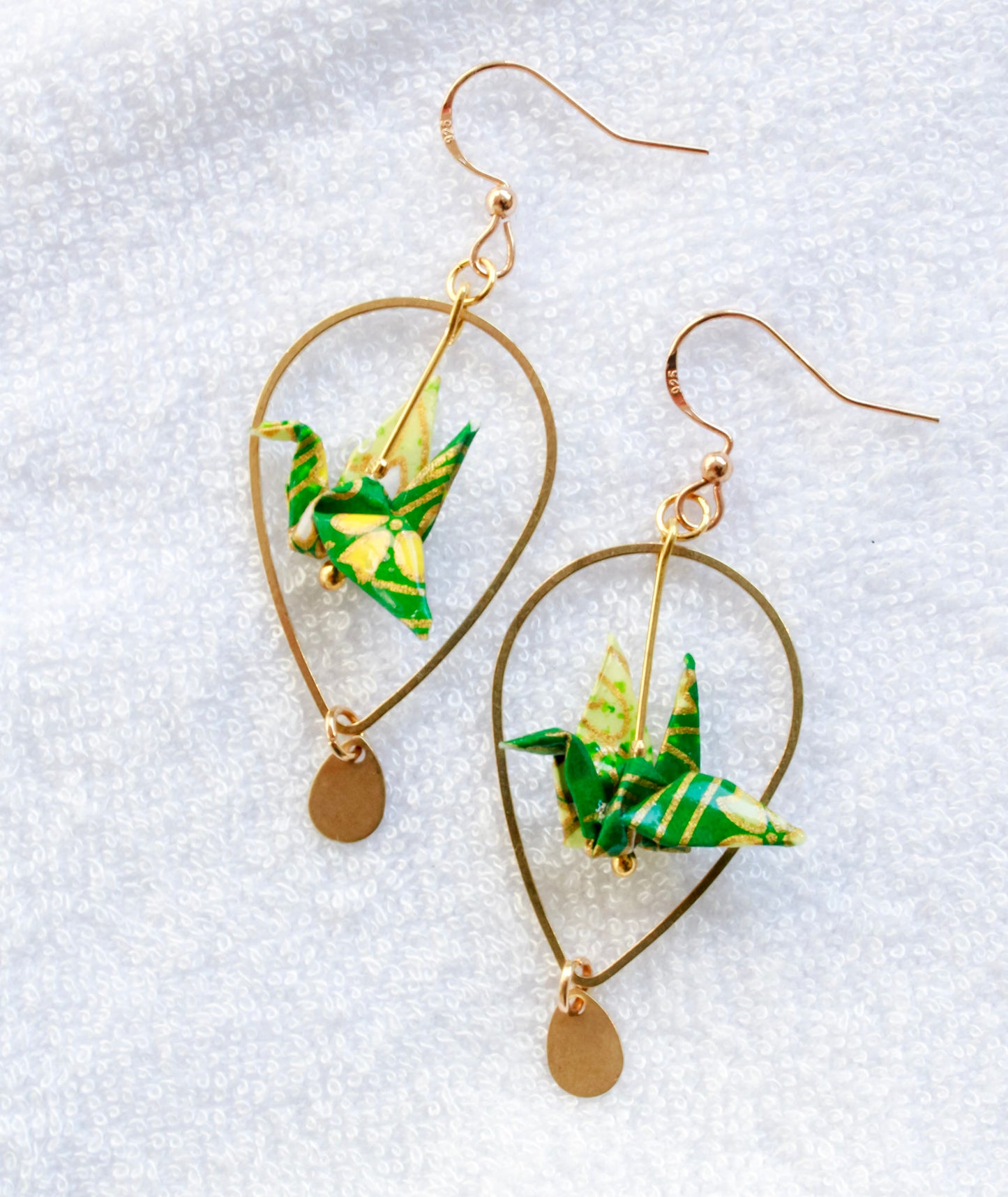 Whimsy-Crane-Teardrops-Artful-Flip-Earrings