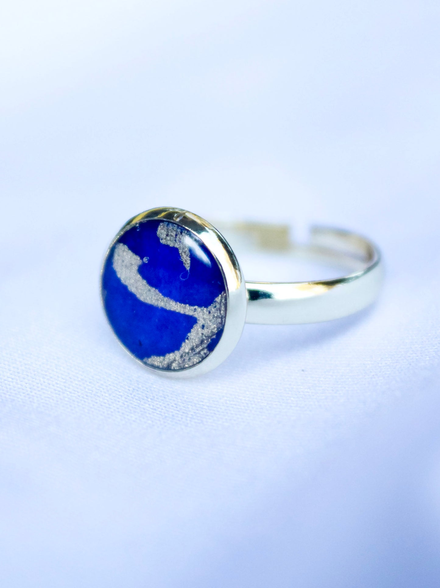 Handmade Washi Paper Ring – Written in Gold Origami Design