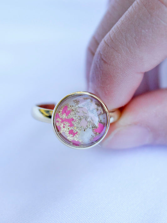 Handmade Washi Paper Ring – Spring Reverie Origami Design