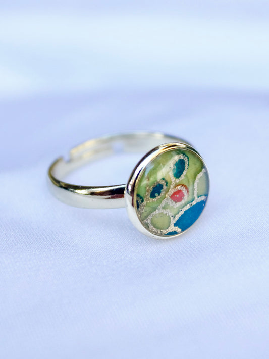 Handmade Washi Paper Ring – Verdant Spirit Origami Design