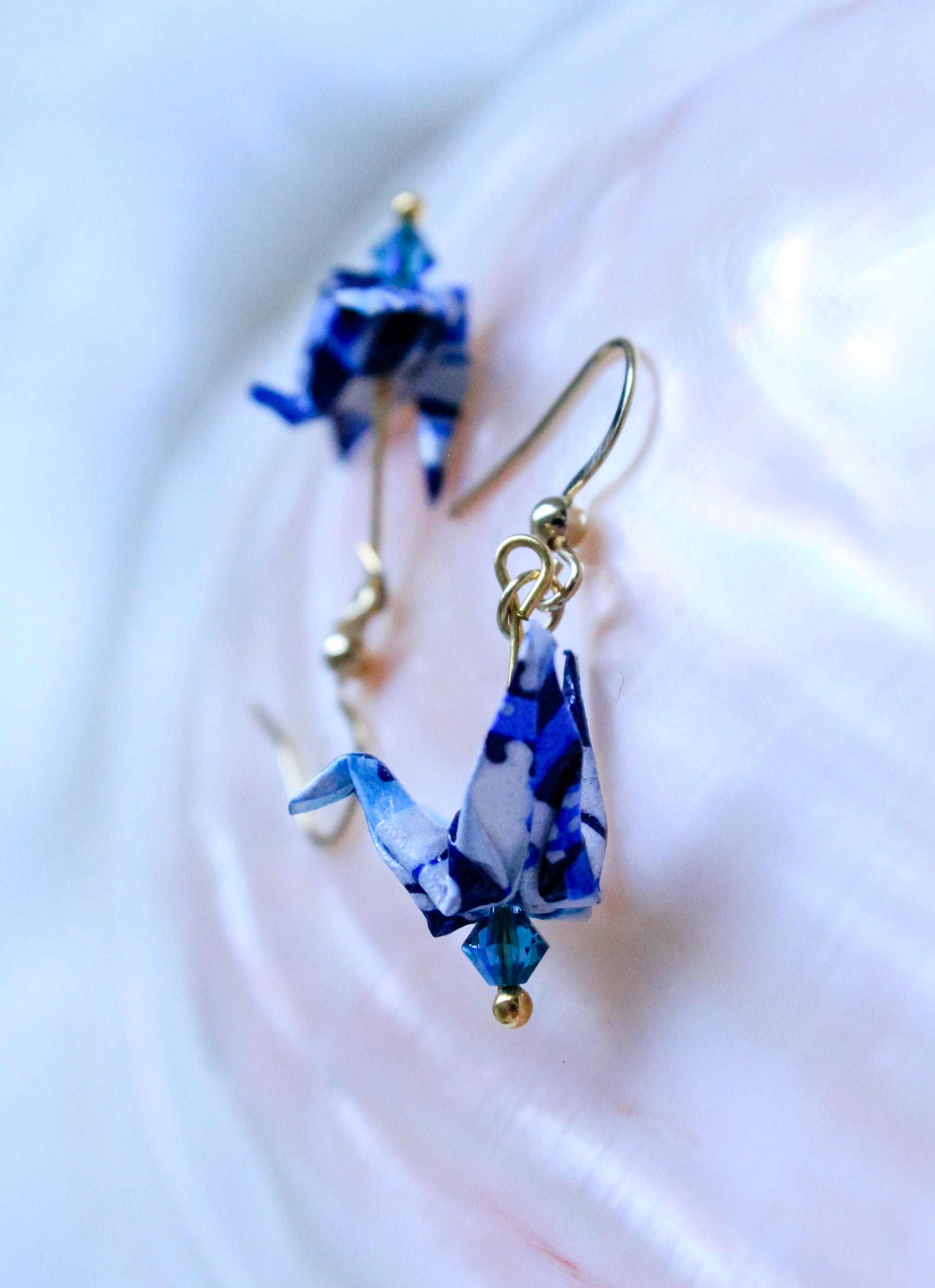 Origami-Crane-Earrings-Swarovski-Crystal-Blue