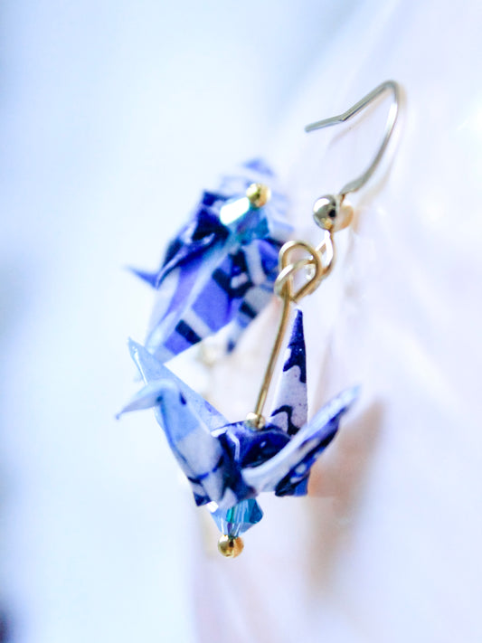 Origami-Crane-Earrings-Swarovski-Crystal-Blue_2