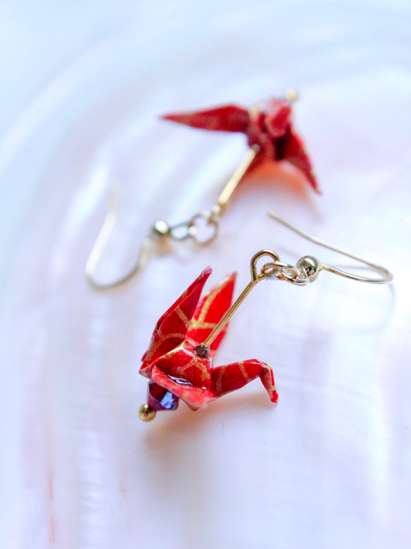 Origami-Crane-Earrings
