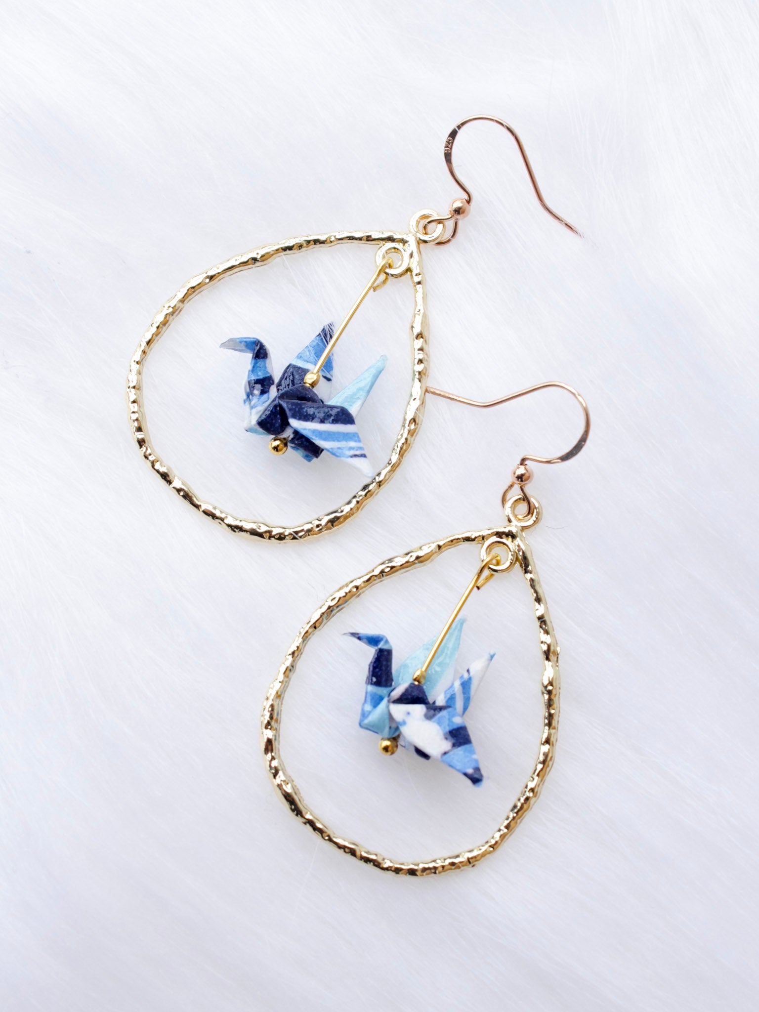 origami-crane-golden-fan-earrings-blue