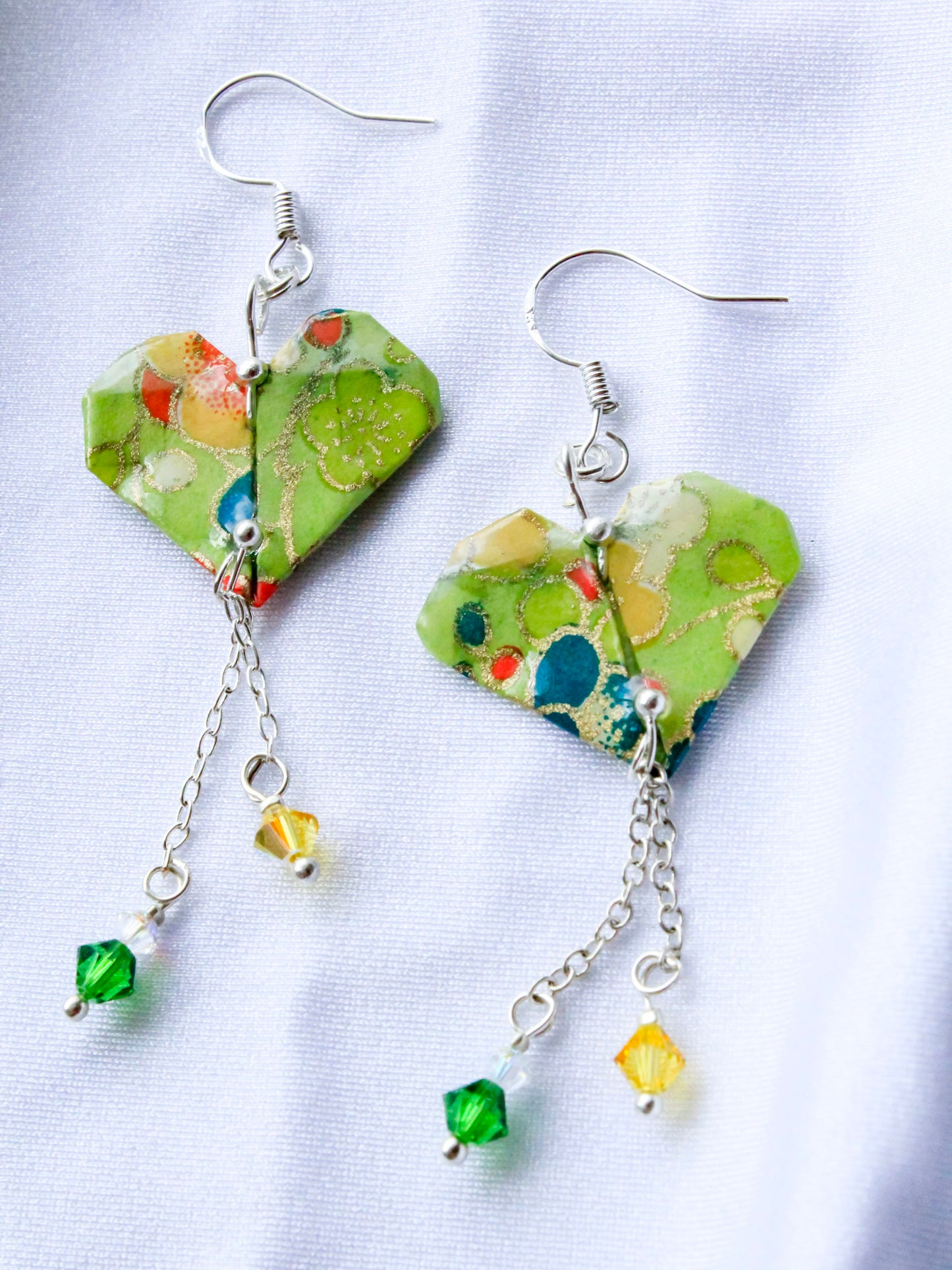 Origami Everlasting Heart Earrings