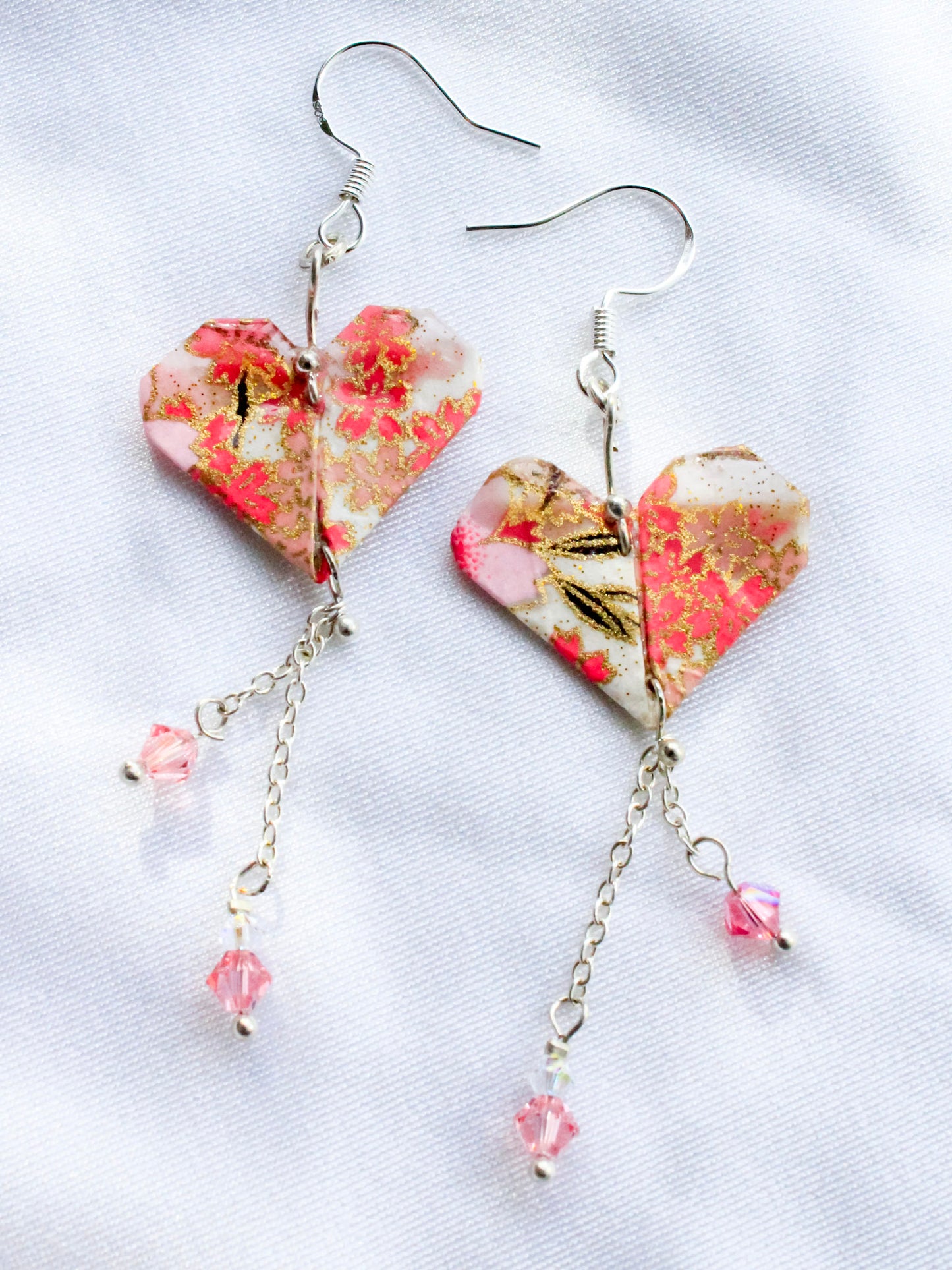 Origami Everlasting Heart Earrings