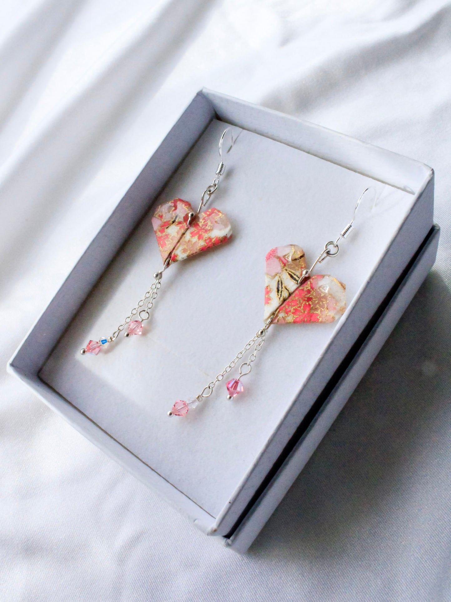 Origami Everlasting Heart Earrings