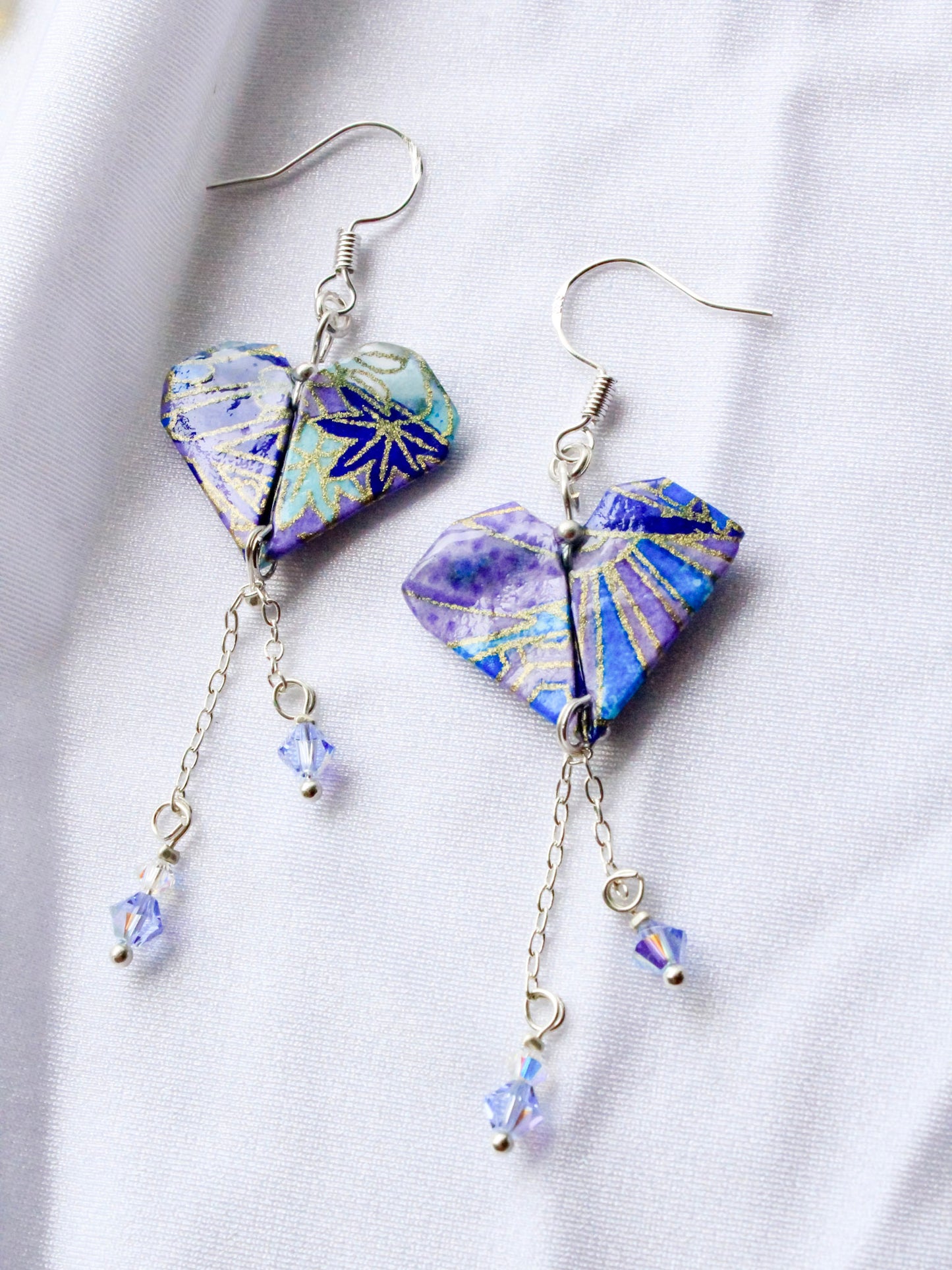 Origami Everlasting Heart Earrings