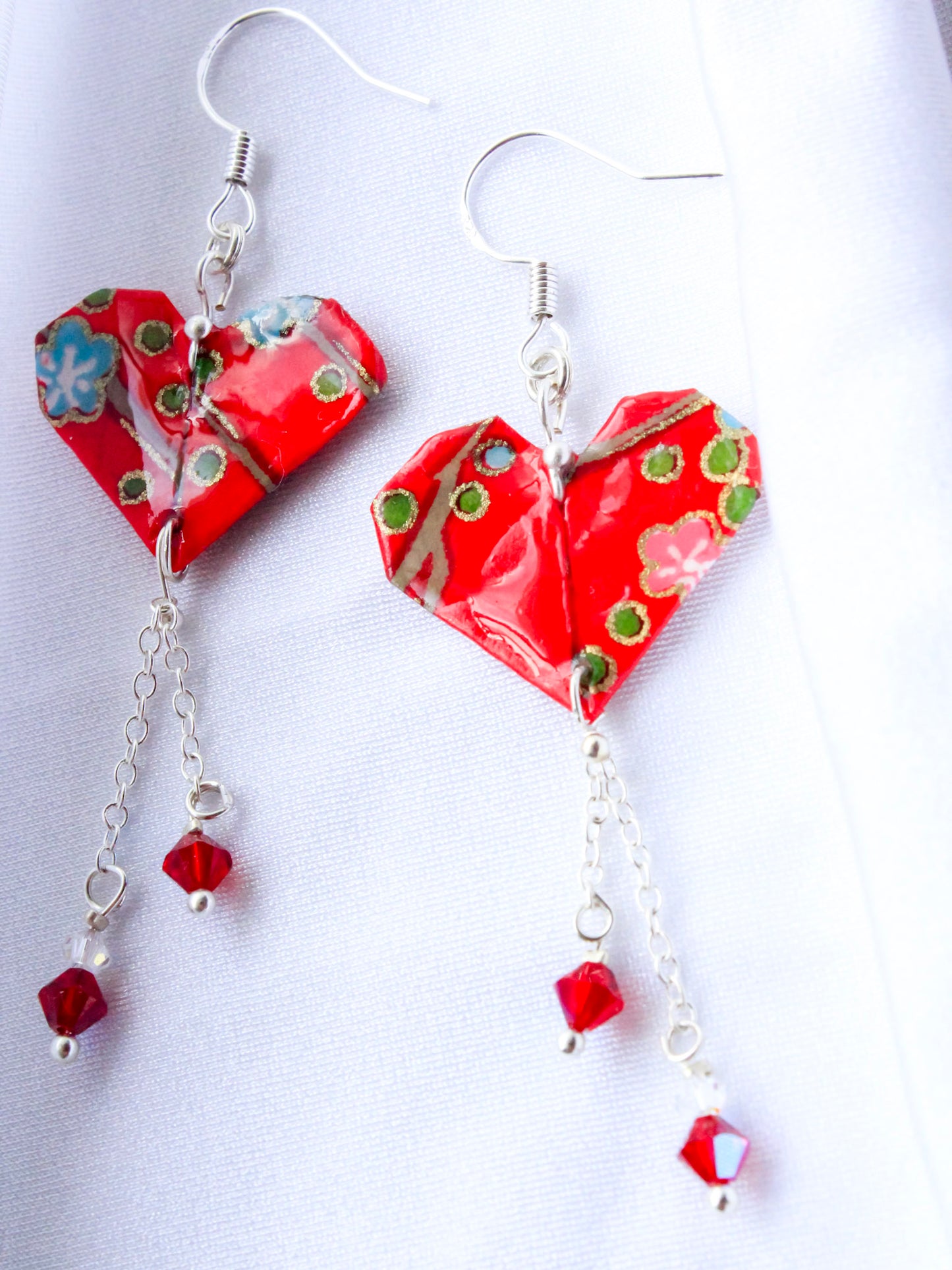 Origami Everlasting Heart Earrings