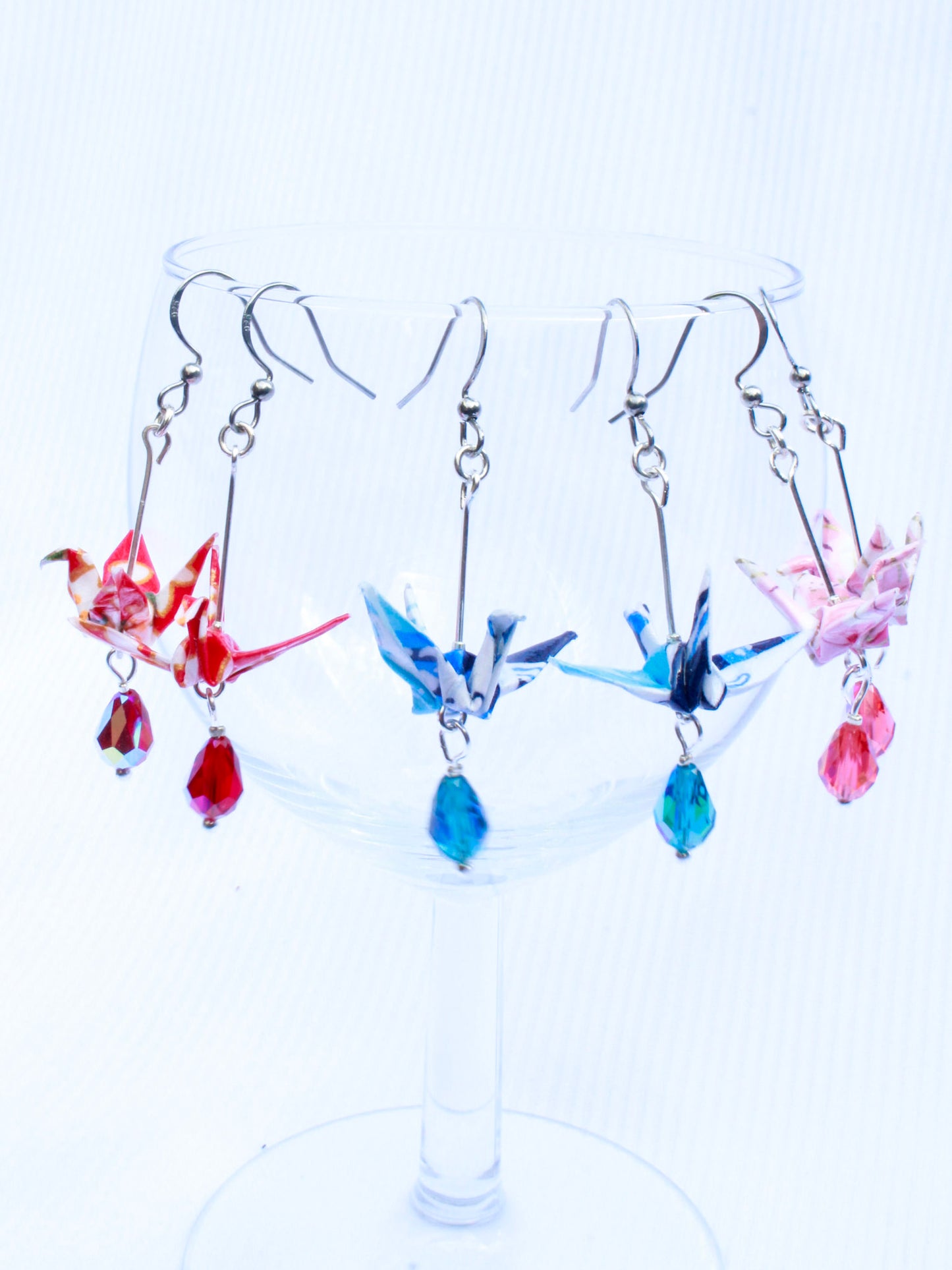 Origami-Earrings-Swarovski-Crane-Gleam