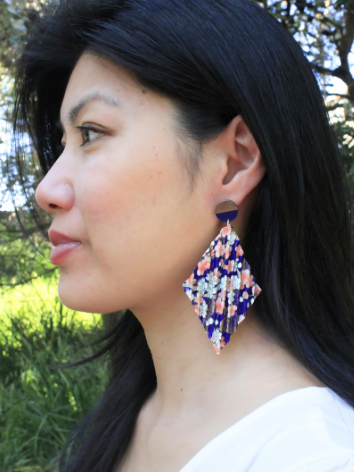 Origami Earrings - Serene Sky Kites