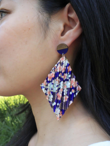 Origami Earrings - Serene Sky Kites