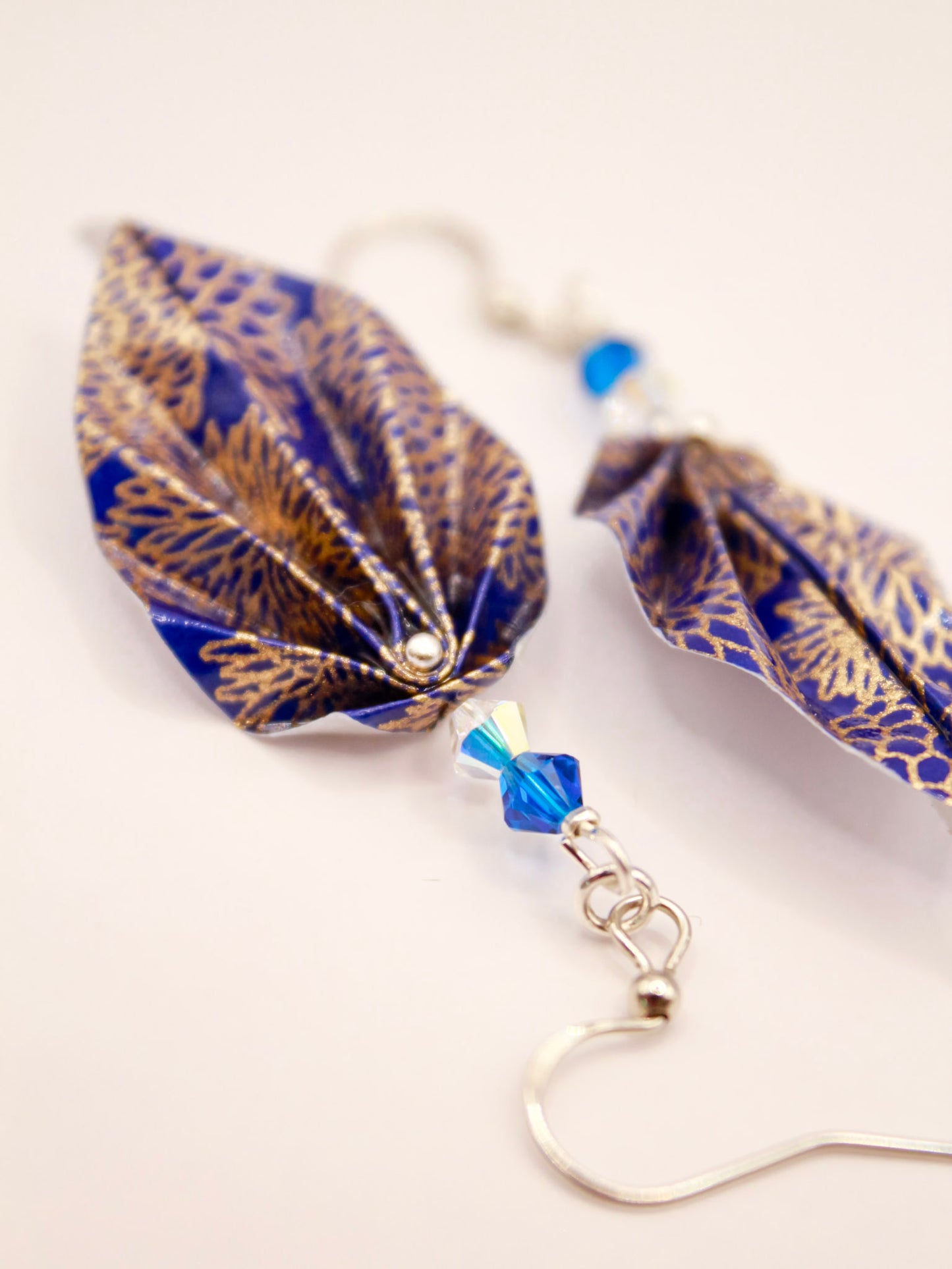 Origami-Leaf-Earrings-Swarovski-crystals