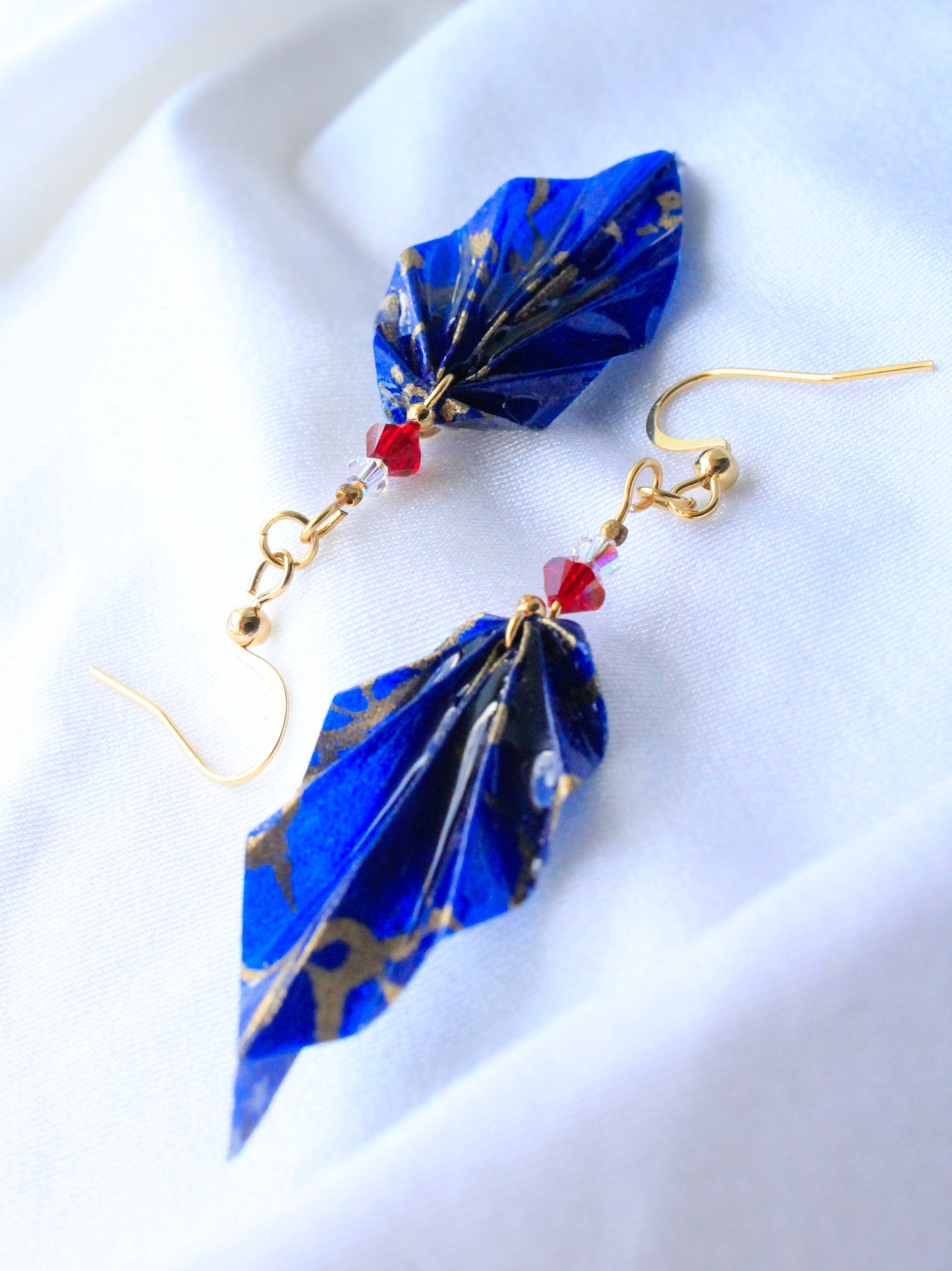 Origami Earrings - Nature's Leafy Elegance