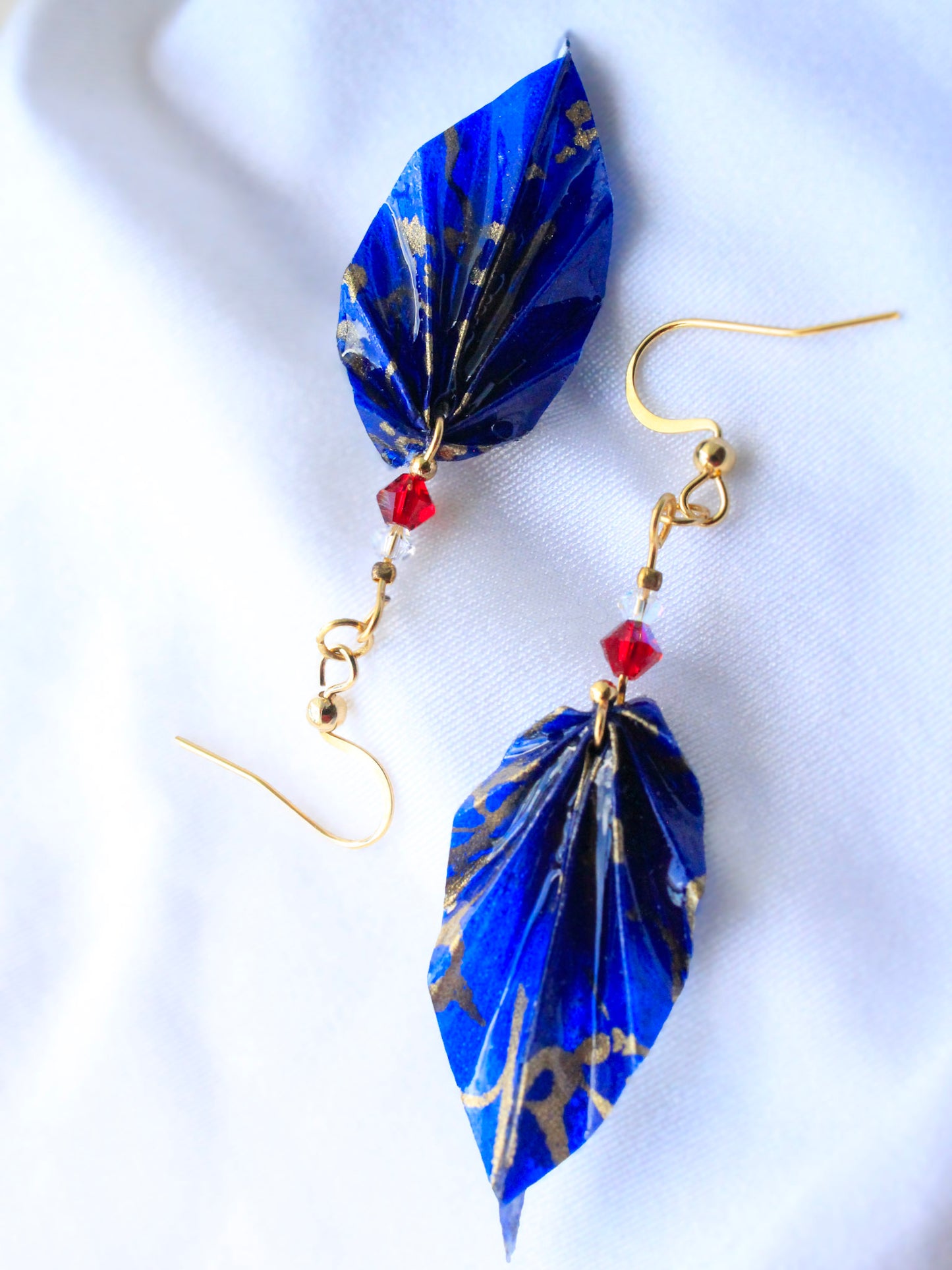 Origami Earrings - Nature's Leafy Elegance