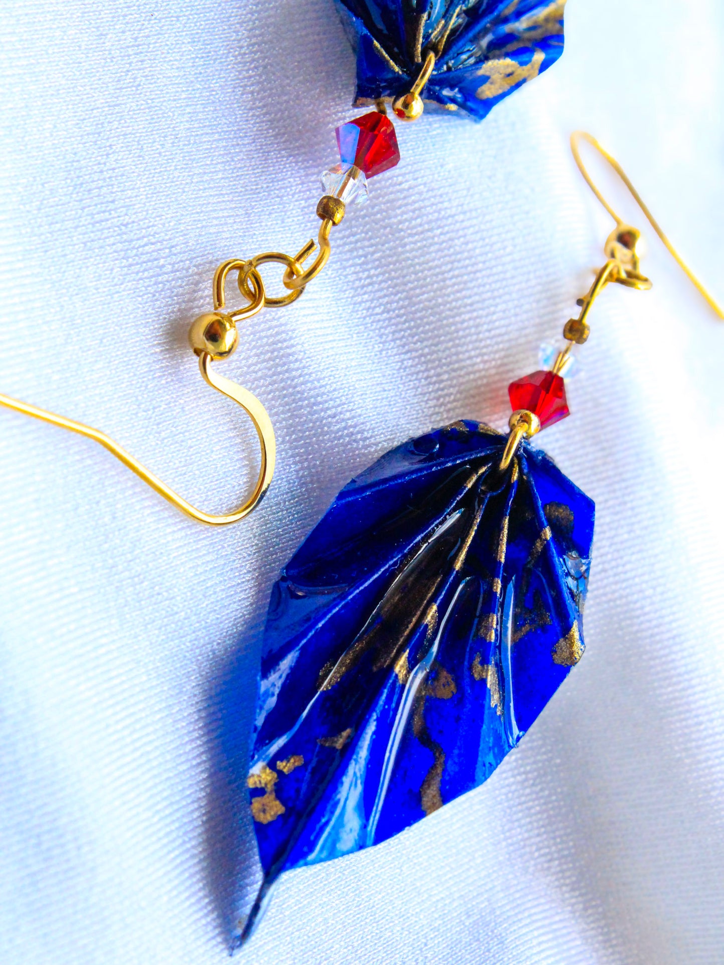 Origami Earrings - Nature's Leafy Elegance