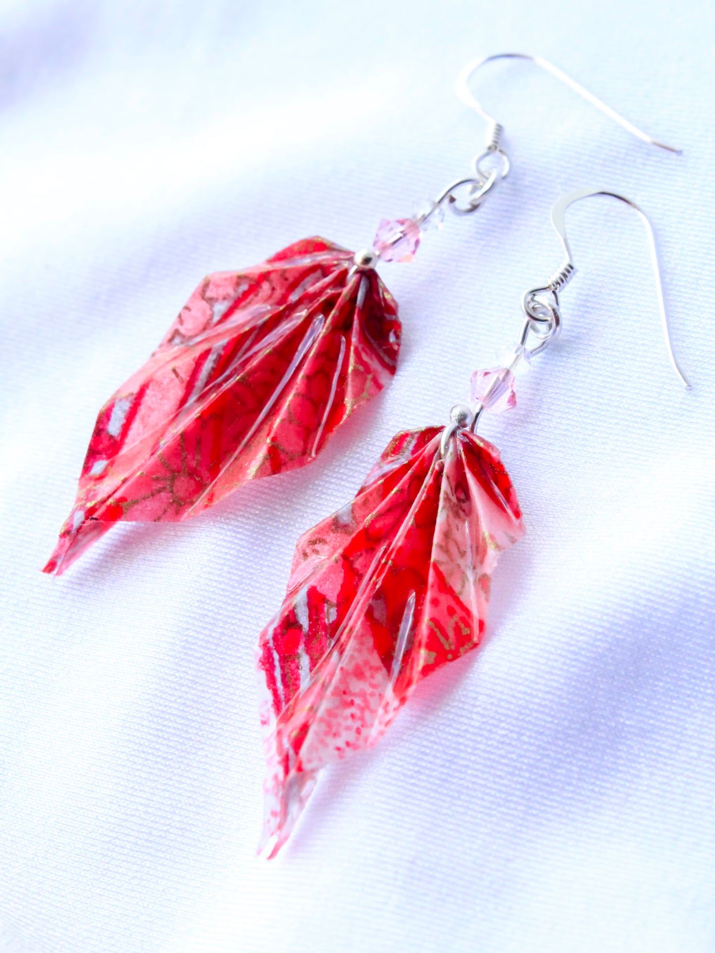 Origami Earrings - Nature's Leafy Elegance