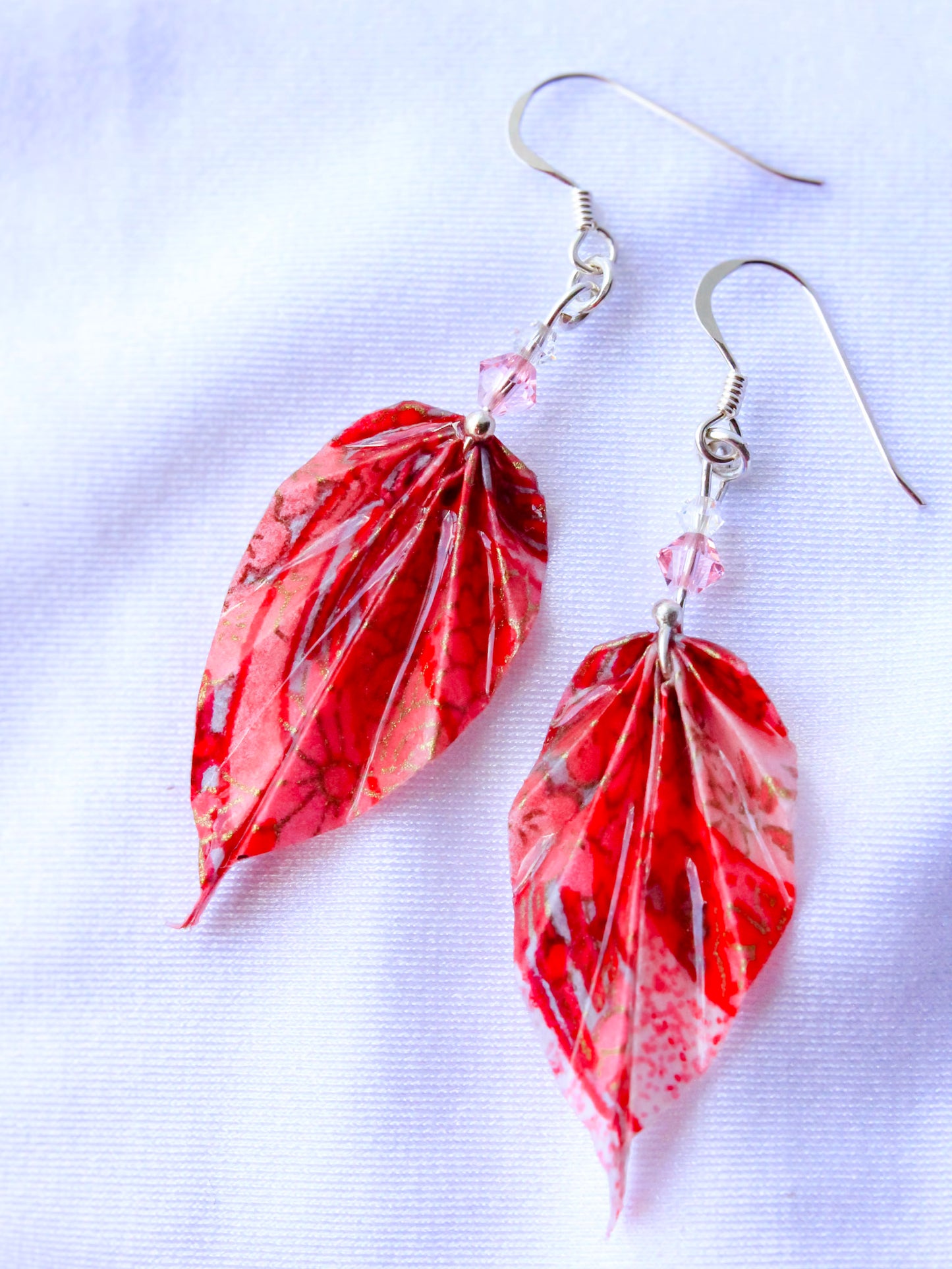 Origami Earrings - Nature's Leafy Elegance