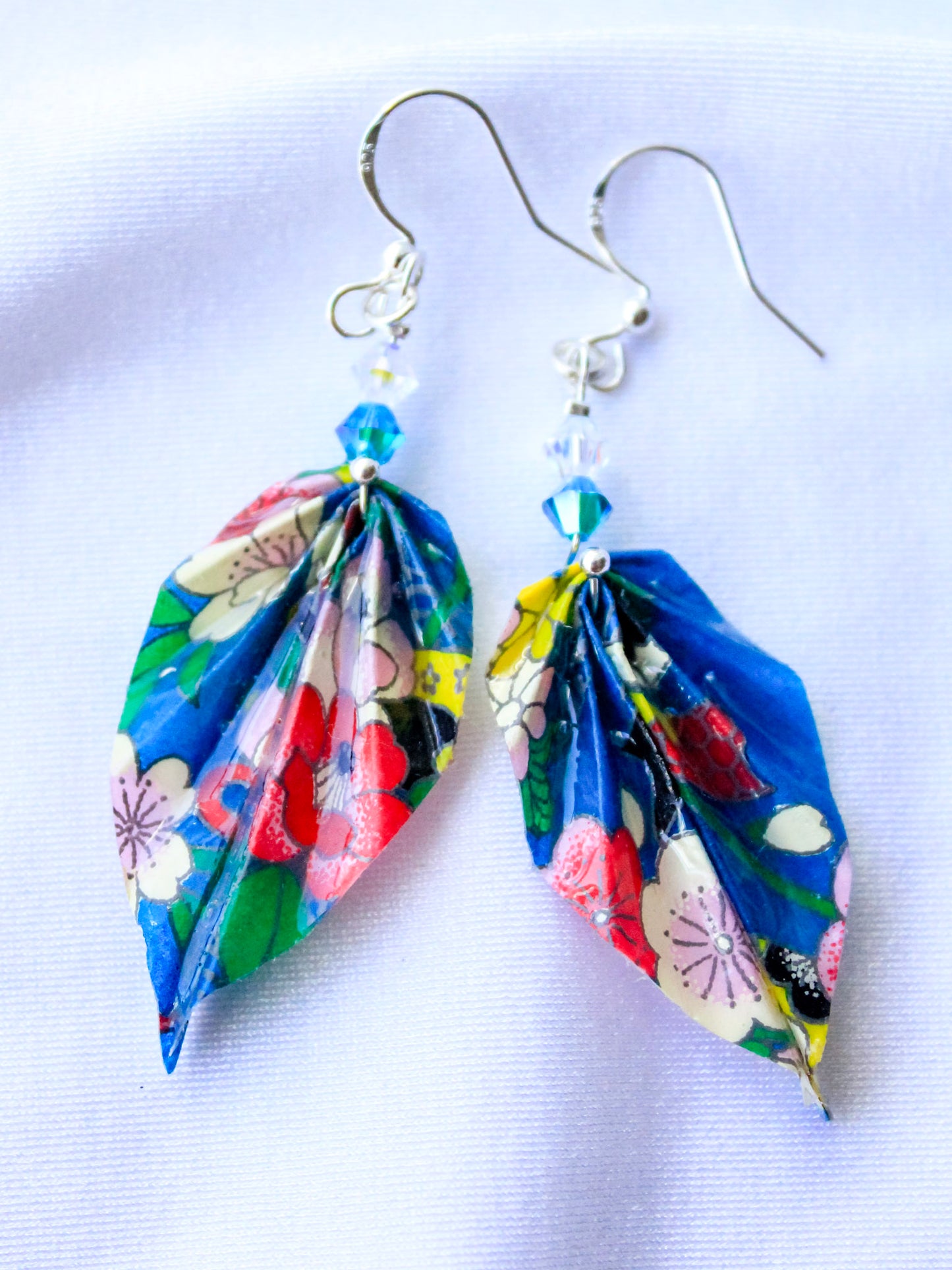 Origami Earrings - Nature's Leafy Elegance