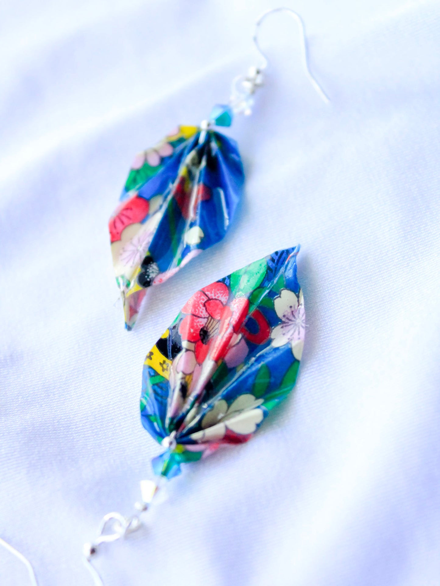 Origami Earrings - Nature's Leafy Elegance