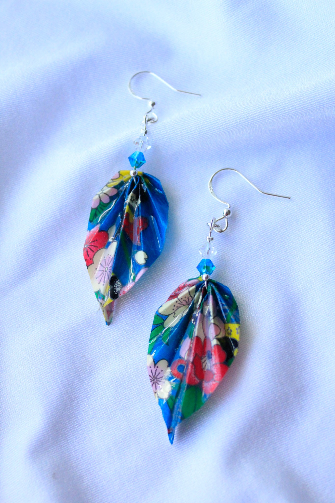 Origami Earrings - Nature's Leafy Elegance