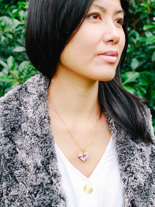 Origami-Heart-Necklace-Gold
