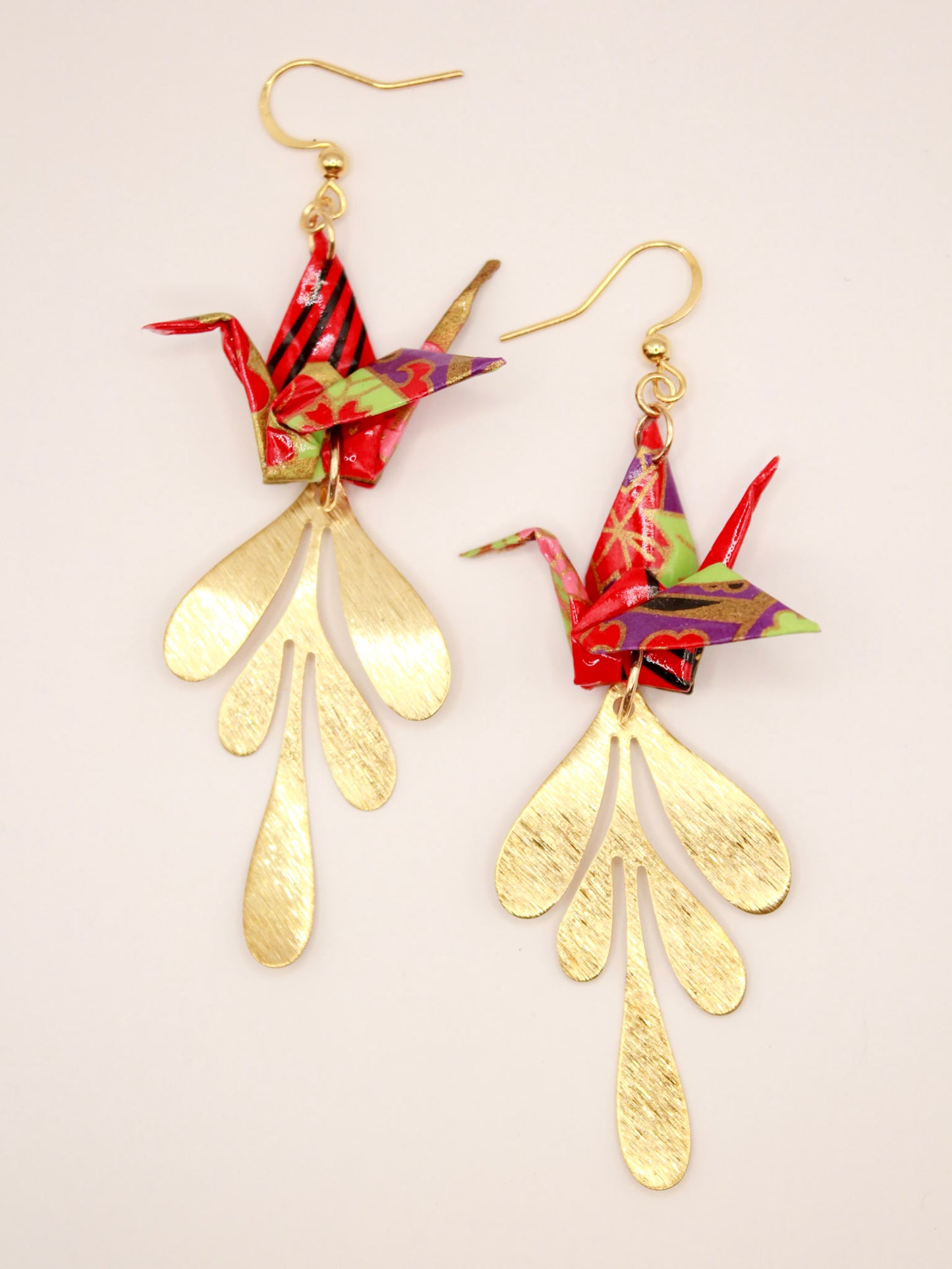 Origami-Crane-Statement-Earrings