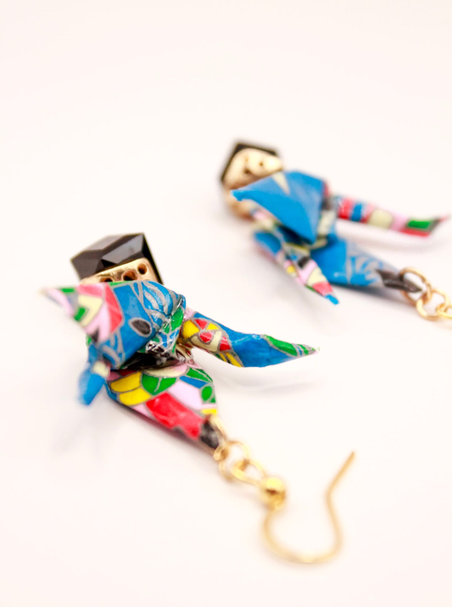 Handmade Origami Crane Earrings – Harmony Sparkle Beads