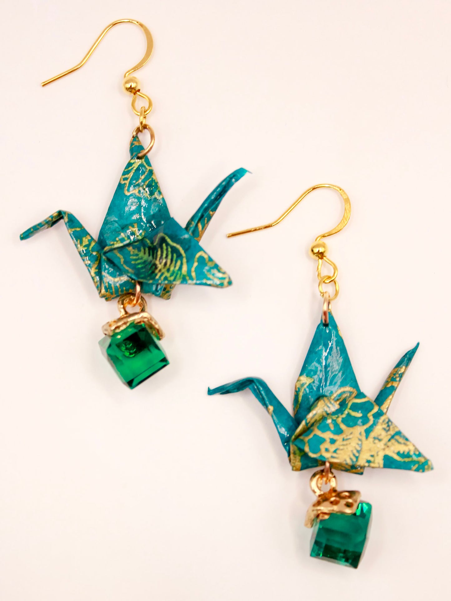Origami-Crane-Earrings