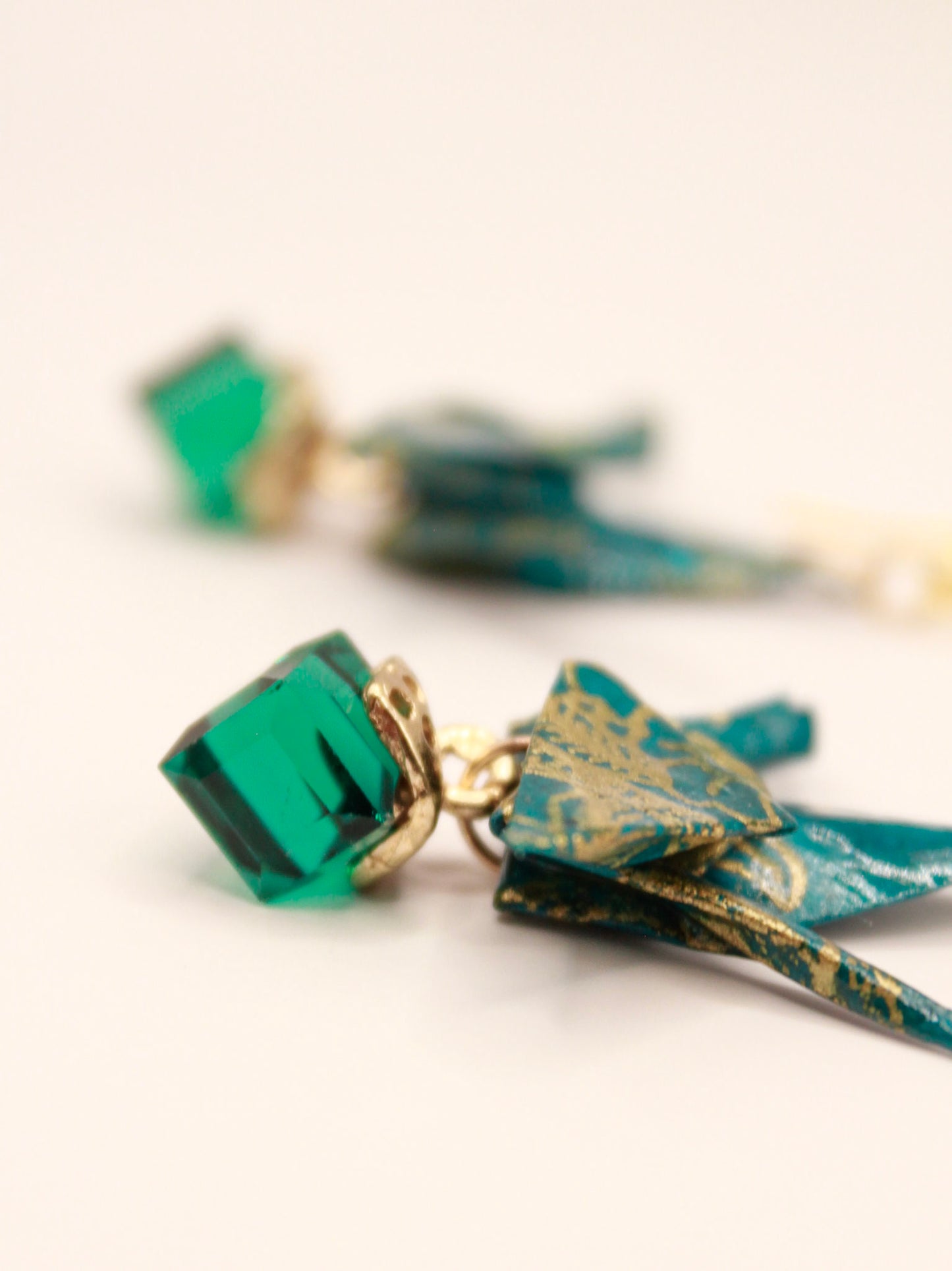 Handmade Origami Crane Earrings – Harmony Sparkle Beads