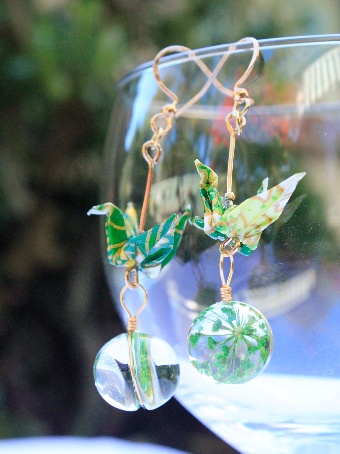 origami-crane-earrings-green