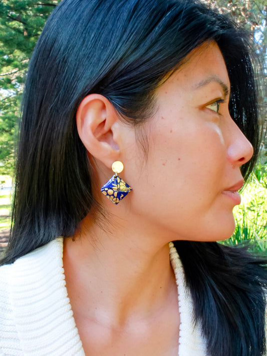beautiful origami earrings