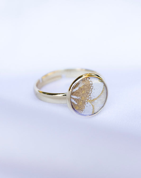 golden-bloom-washi-paper-resin-ring-adjustable