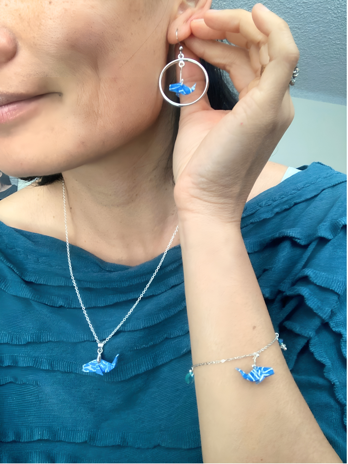 Silver Sea Whale Earrings: A Glimpse of Ocean Serenity