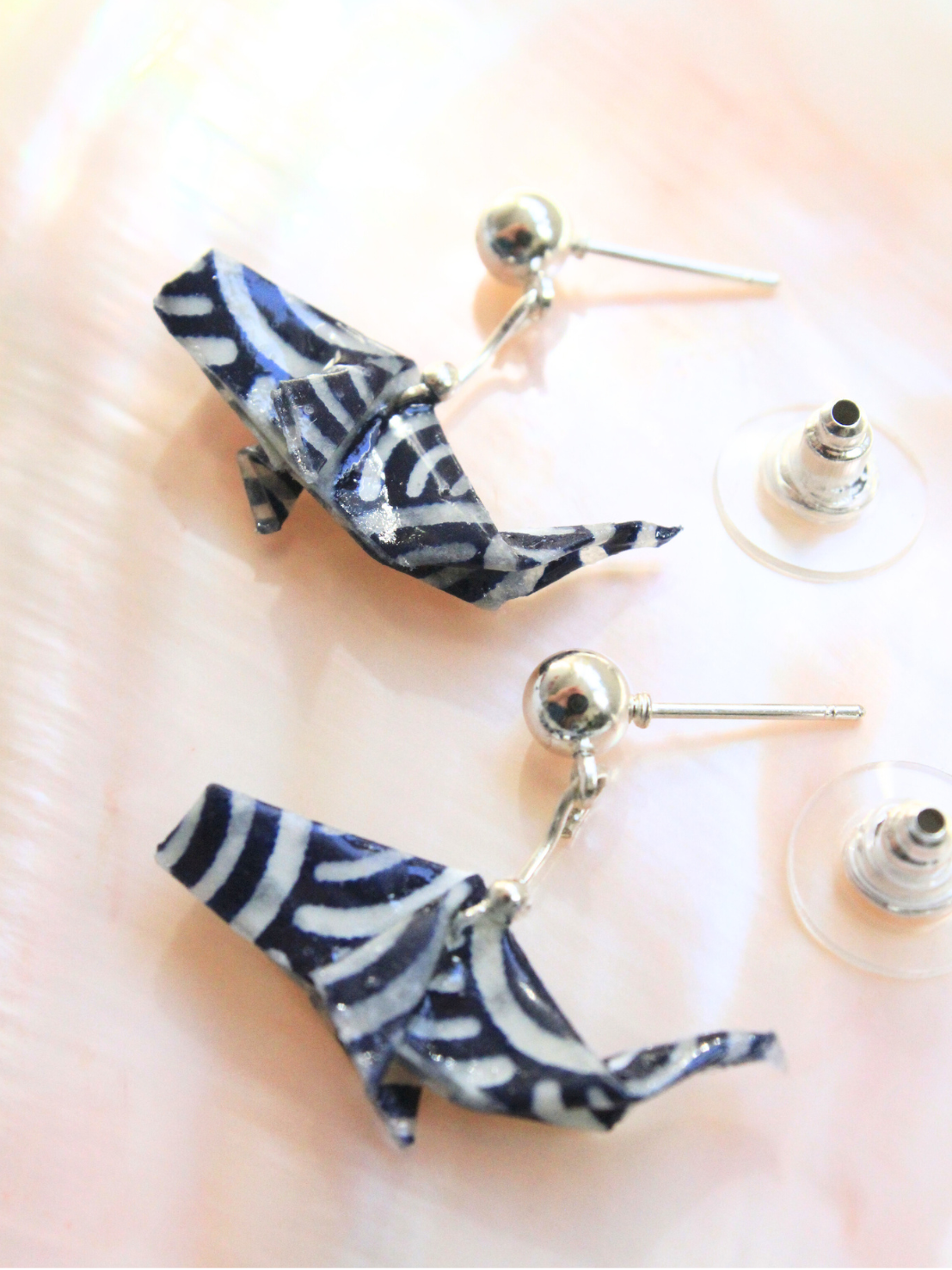 Handcrafted origami jewelry