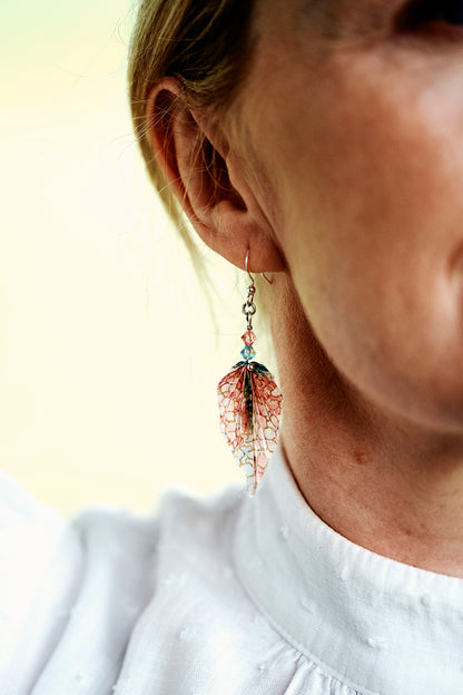 Handmade Origami Leaf Earrings – Nature’s Leafy Elegance