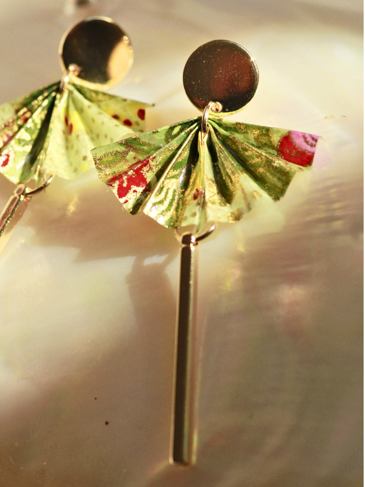 Unique Mother’s Day Gift for Mom | Origami Fan Earrings Australia