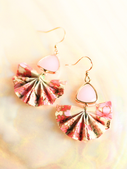 Crystal Origami Fan Earrings | Mother’s Day Gift for Mom Australia