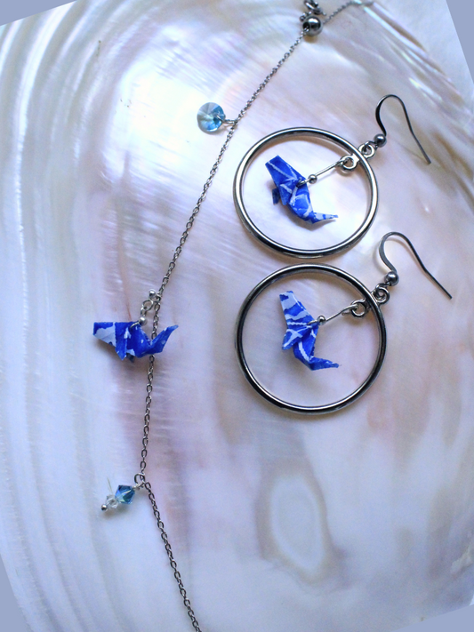 Ocean Harmony Earrings and Bracelet Set