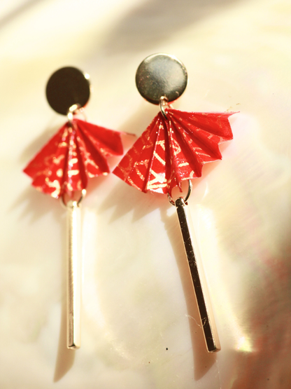 Unique Mother’s Day Gift for Mom | Origami Fan Earrings Australia