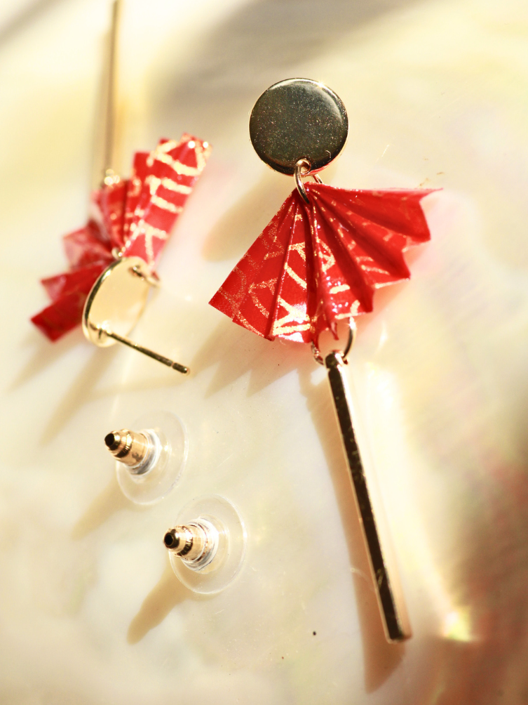 Unique Mother’s Day Gift for Mom | Origami Fan Earrings Australia