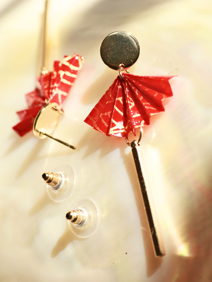 Unique Mother’s Day Gift for Mom | Origami Fan Earrings Australia